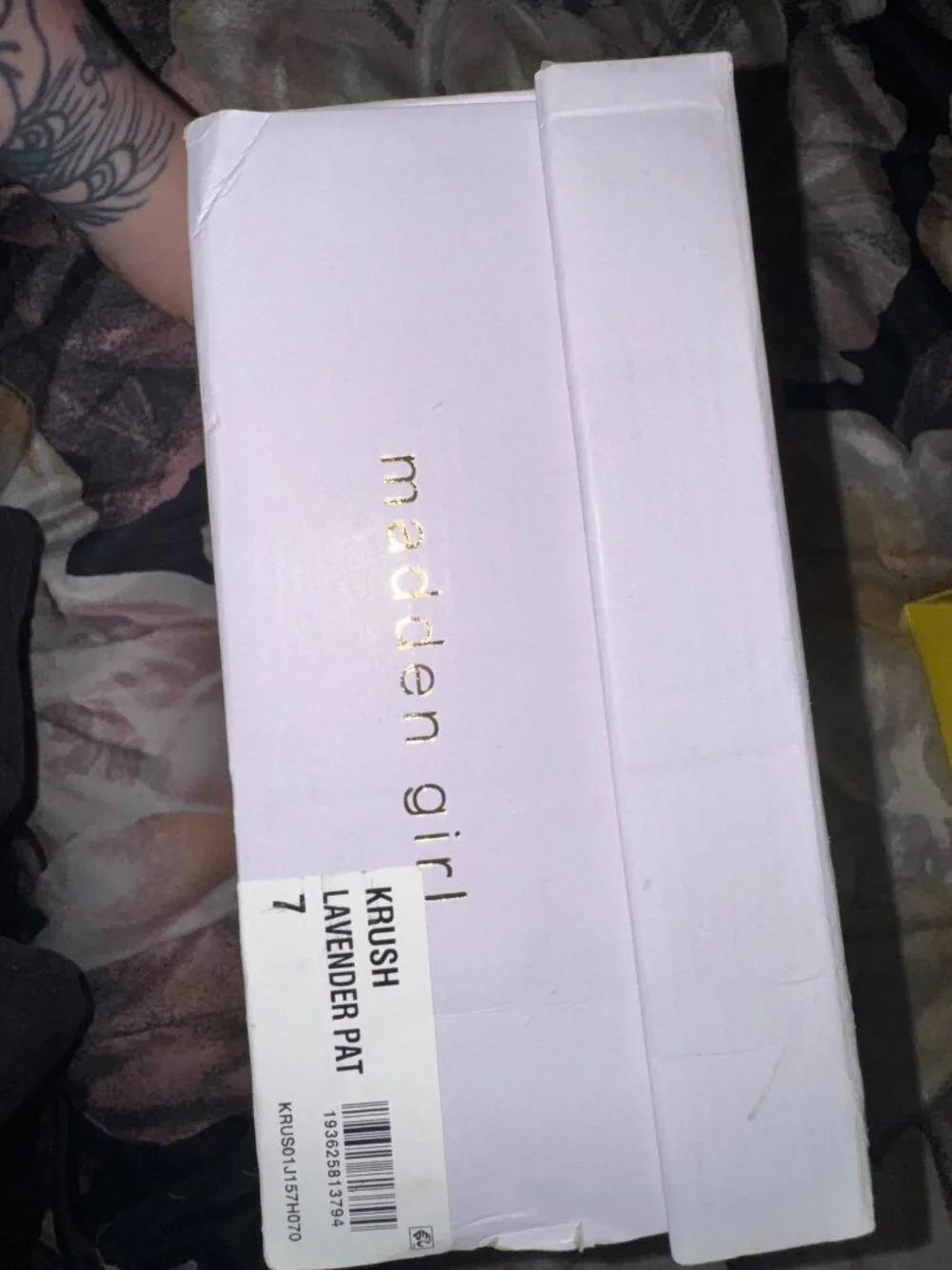 Madden Girl Krush Lavender Patent Platform Wedge Sandals - Size 7